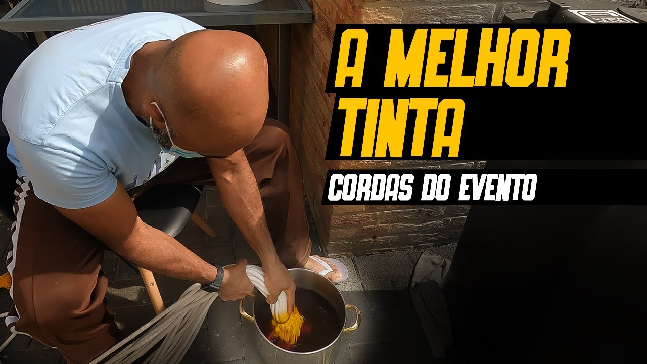 Tingindo as cordas de Capoeira - Mestre Dendê - Pé Dentro