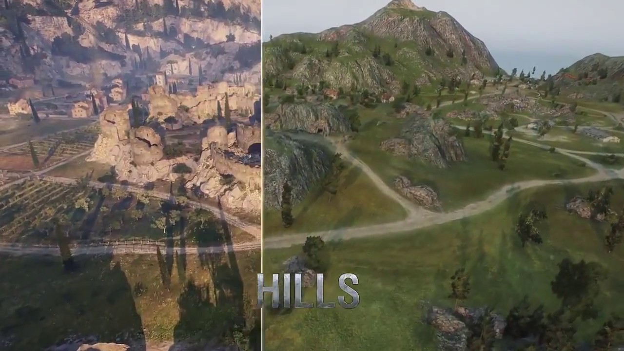 HD карта Рудники // HD map Hills 2017 [WOT PC]
