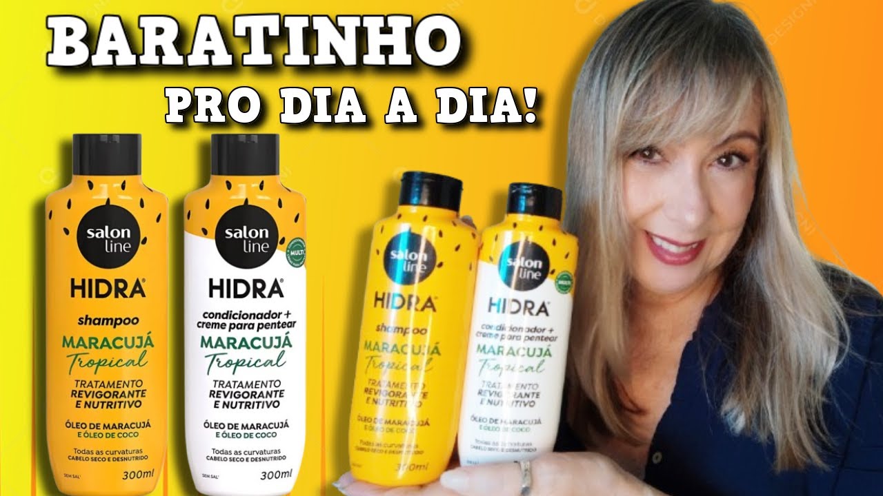 💛SALON LINE MARACUJÁ TROPICAL hidro-nutrição shampoo e condicionador