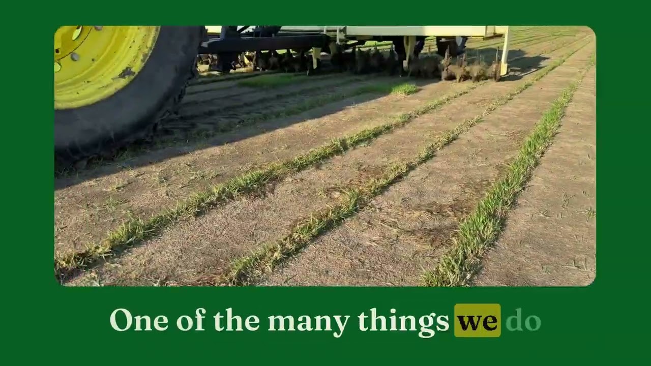Aerating the Soil on the Houston Grass Family Farm