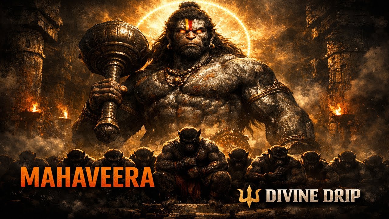 MAHAVEERA 🔱 Hanuman | Fearless Divine Power | Dark Devotional Chant