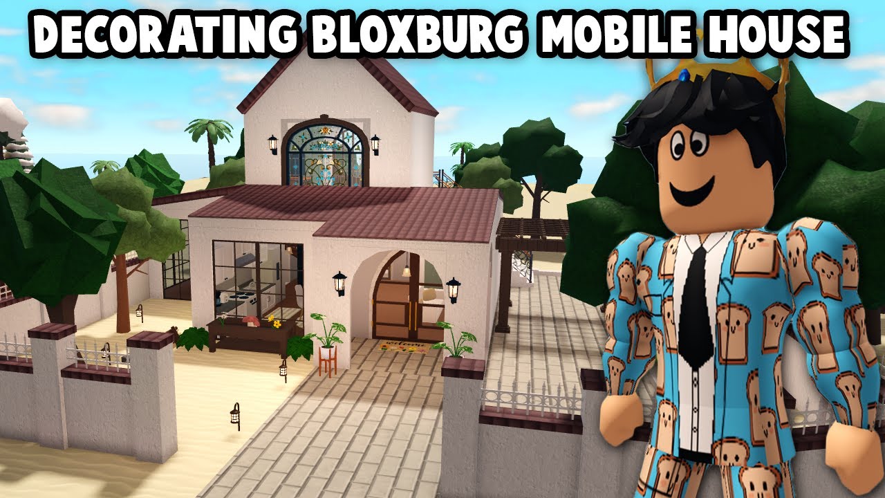 DECORATING MY BLOXBURG HOUSE ON MOBILE...