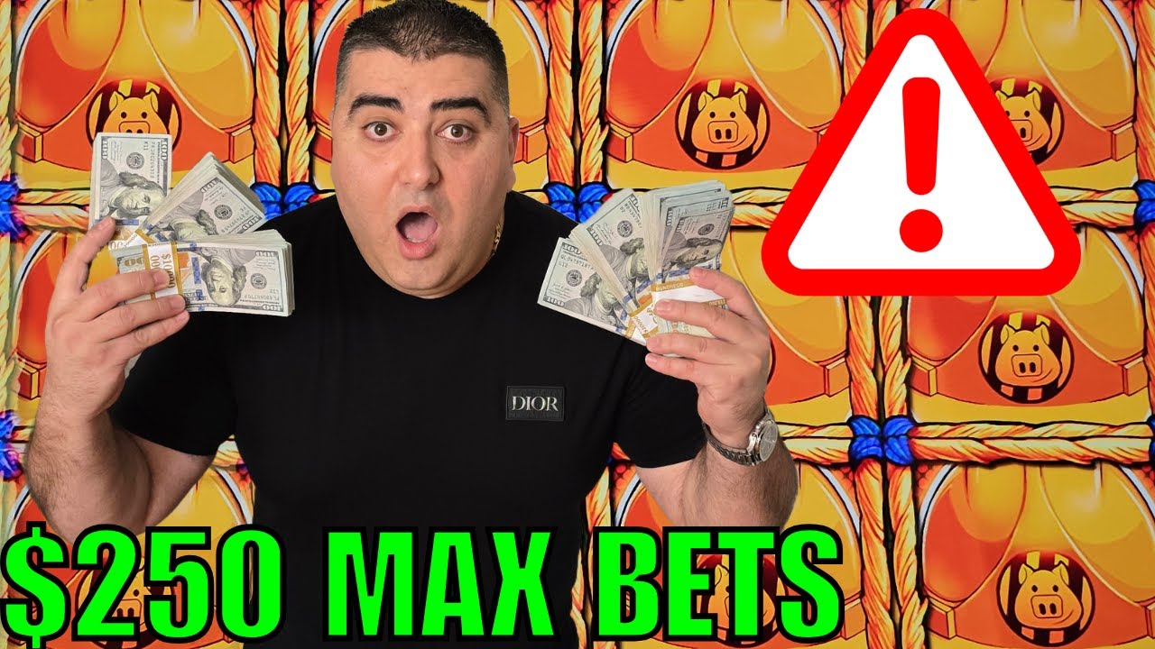 Бонусы с максимальной ставкой $250 на игровом автомате Huff N More Puff