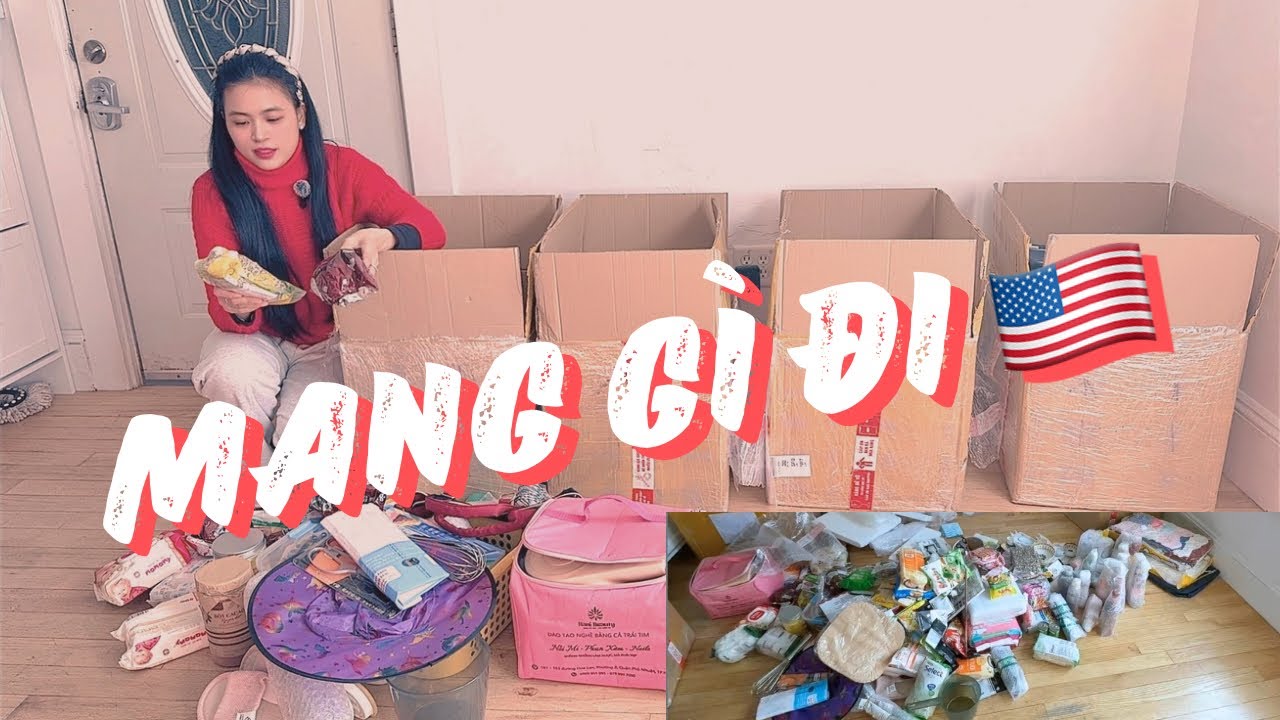Mang Gì Khi Đi Mỹ Định Cư | Khui Bốn Kiện Hành Lý Từ Việt Nam Qua Mỹ