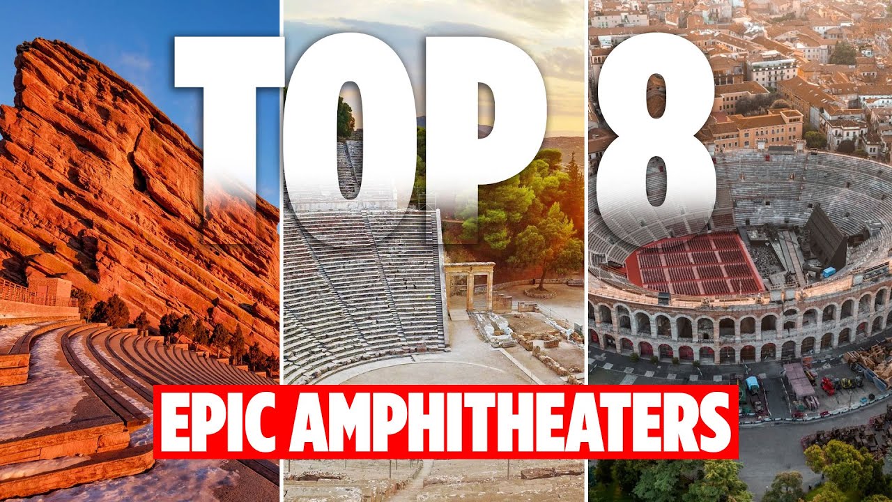 🟢 8 Amazing Amphitheaters You Need to See 🌍🎭 | Dwellscape