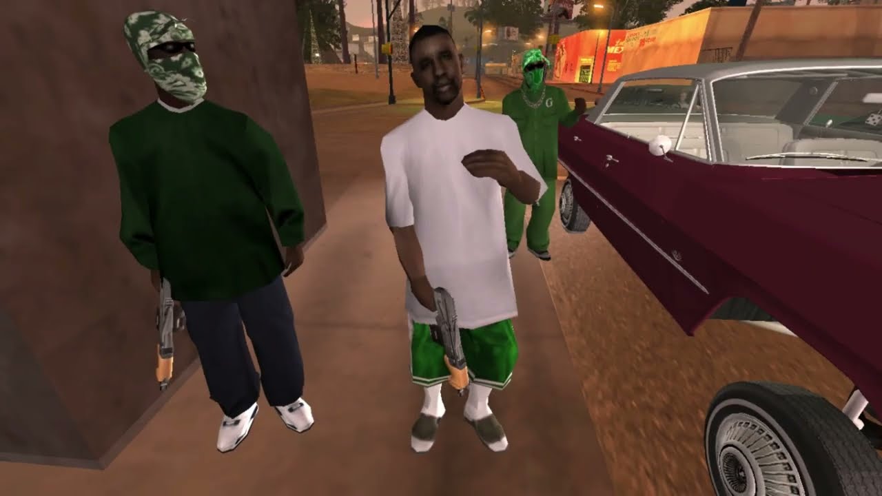 GTA San Andreas Grapes, Ballas, Grove, Santos Vagos