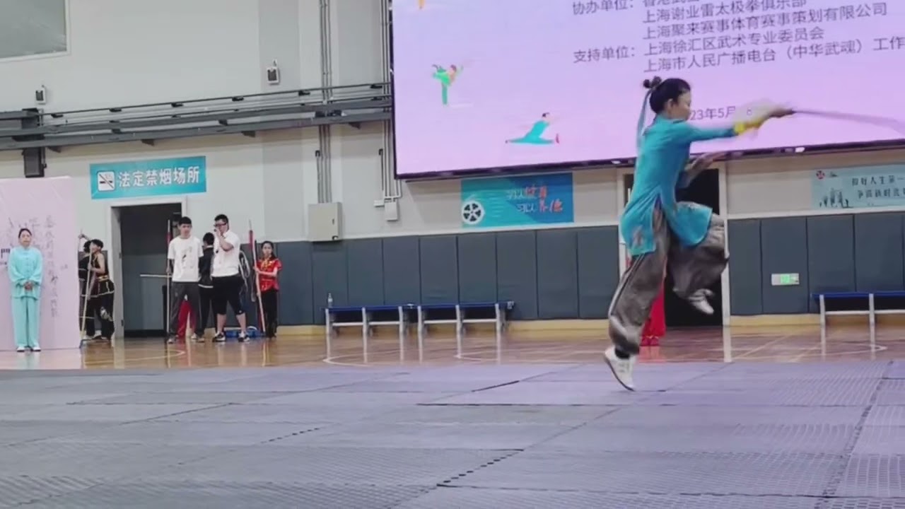 姜九九武當丹劍冠軍@首屆＂滬港＂武術交流大賽@武當－炁五行門上海總會