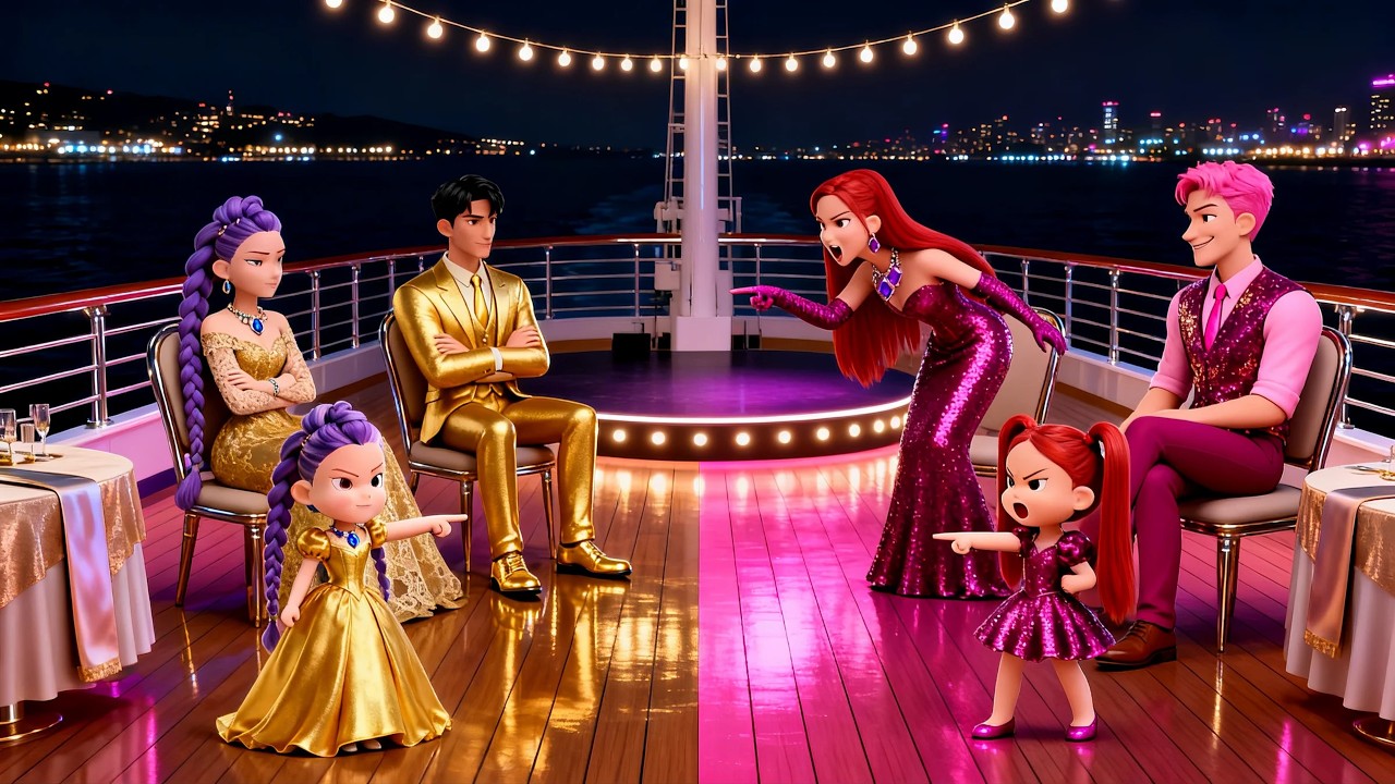 Golden Family vs Pink Family 👑💖 Luxury War Explodes | Who Will Dominate | KPOP Demon Hunters