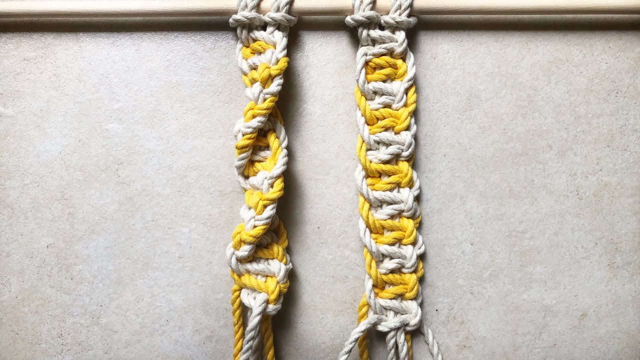 Macrame 101: Multicolored Spiral and Square Knots