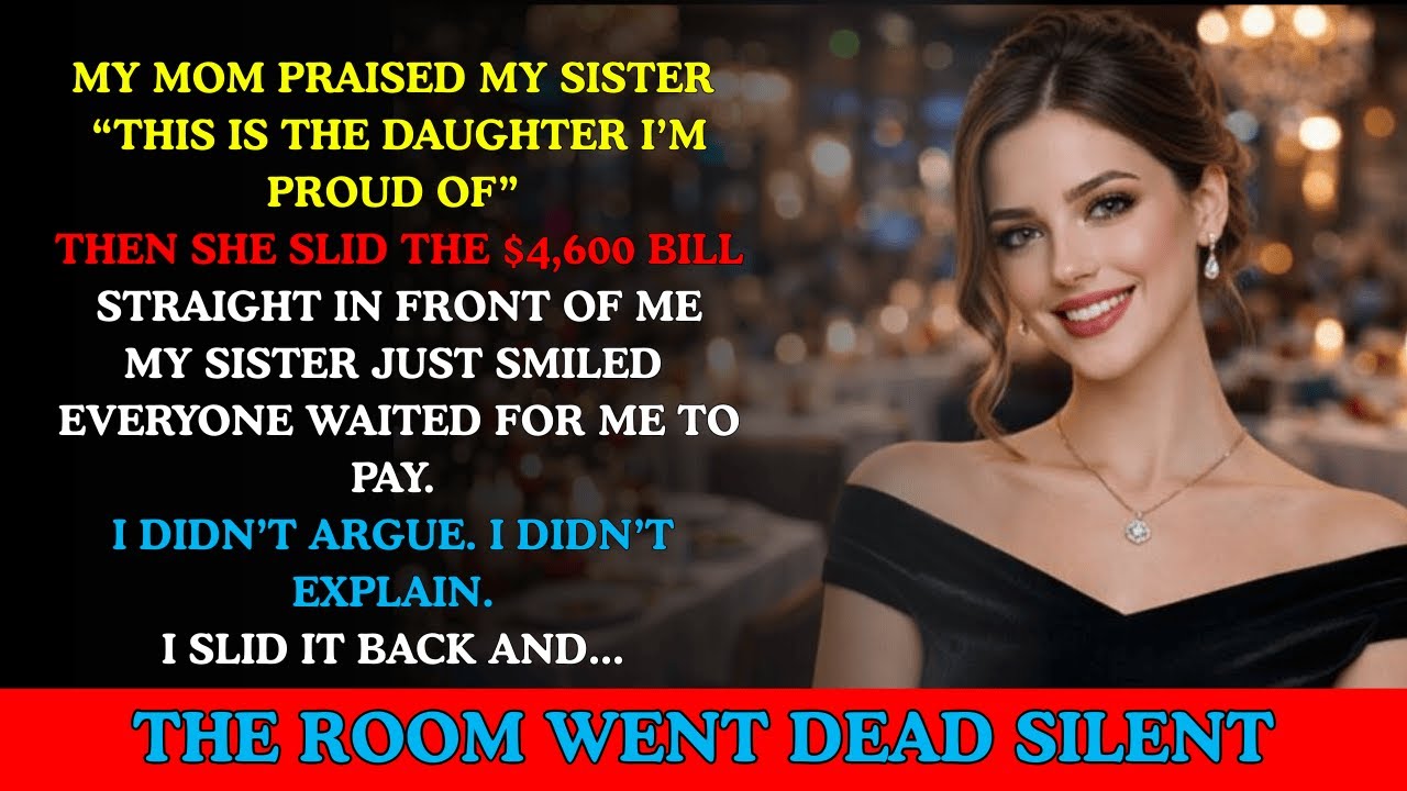 Mom Said: “She’s the Daughter I’m Proud Of” At My Sister’s Birthday — Then Handed Me the $4,600 Bill