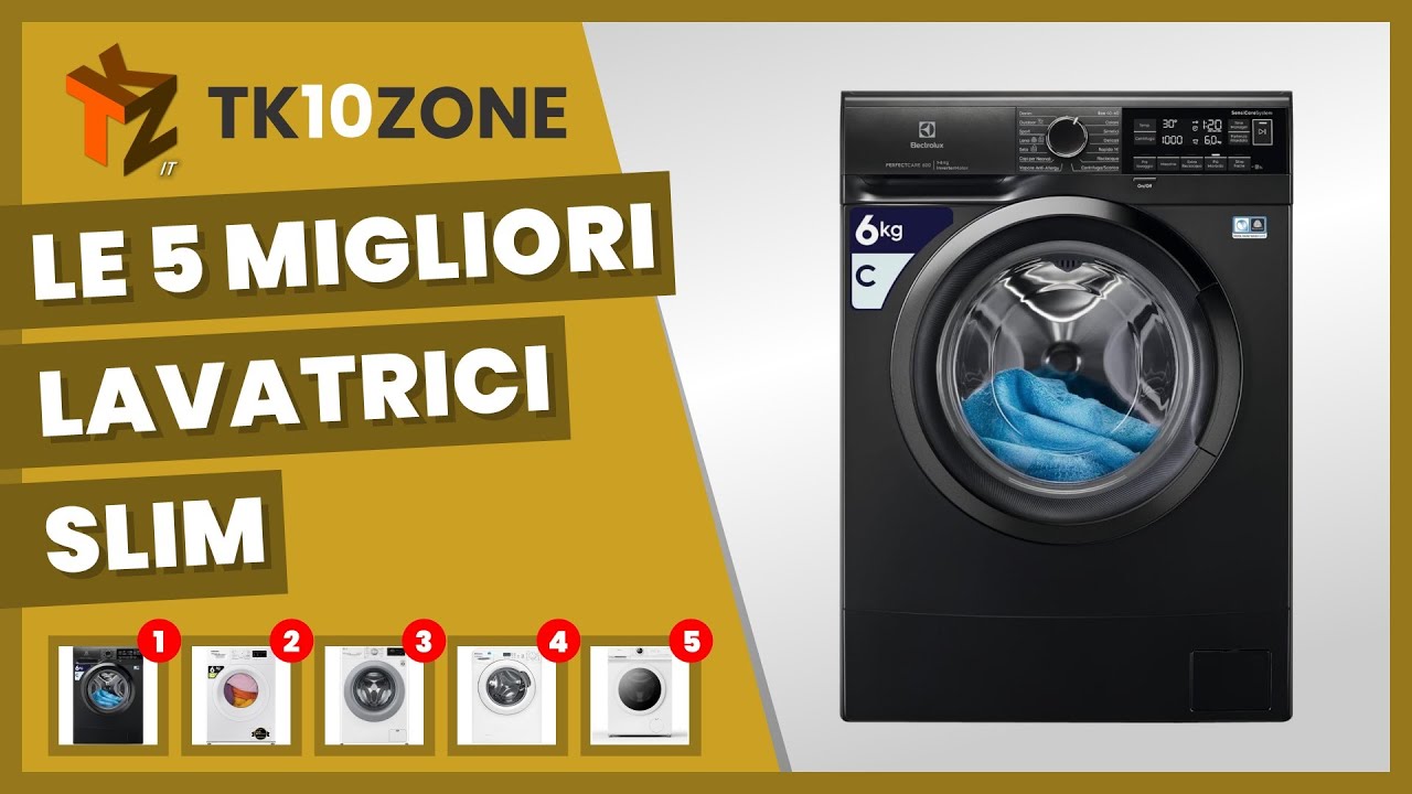 Le 5 migliori lavatrici slim
