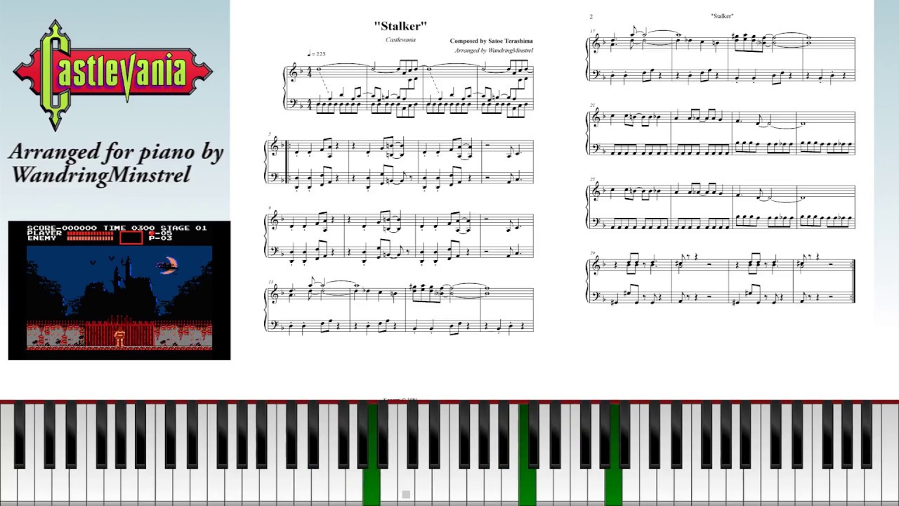 Castlevania (悪魔城ドラキュラ) OST - Arranged for Piano