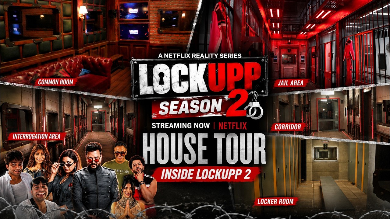 Lock Upp Season 2 Tour | Inside Video| Jail Bedroom, Kitchen, Living Room