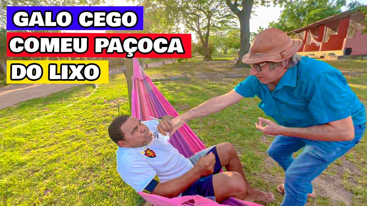 MUÇÃO DÁ PAÇOCA DO LIXO E GALO CEGO DESCOBRE, PEGOU AR!