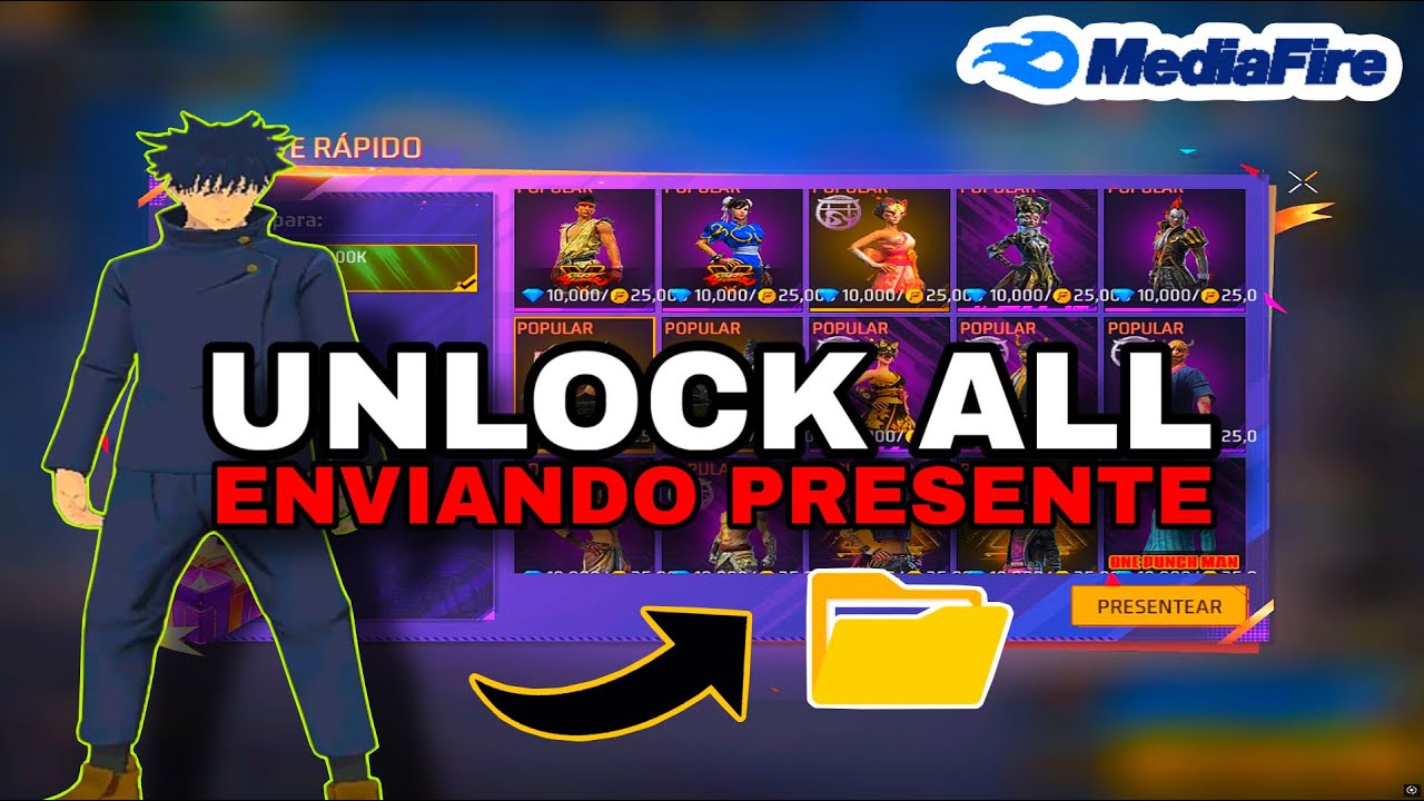 SAIU! UNLOCK ALL NOVA ATUALIZA&Ccedil;&Atilde;O ENVIANDO PRESENTE  (TUTORIAL ATUALIZADO UNLOCK) LIBERA TUDO AGORA!