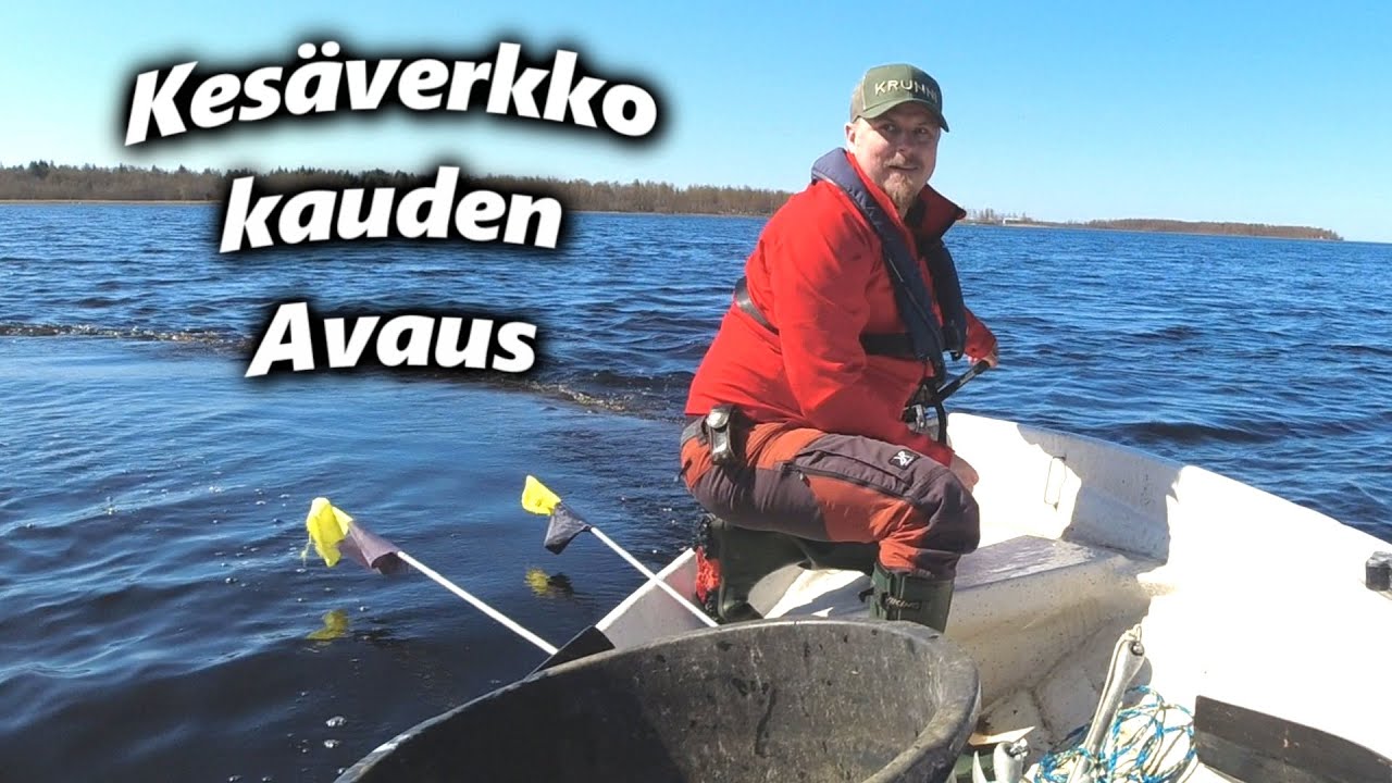 Verkkokalastusta perämeren rannikolla