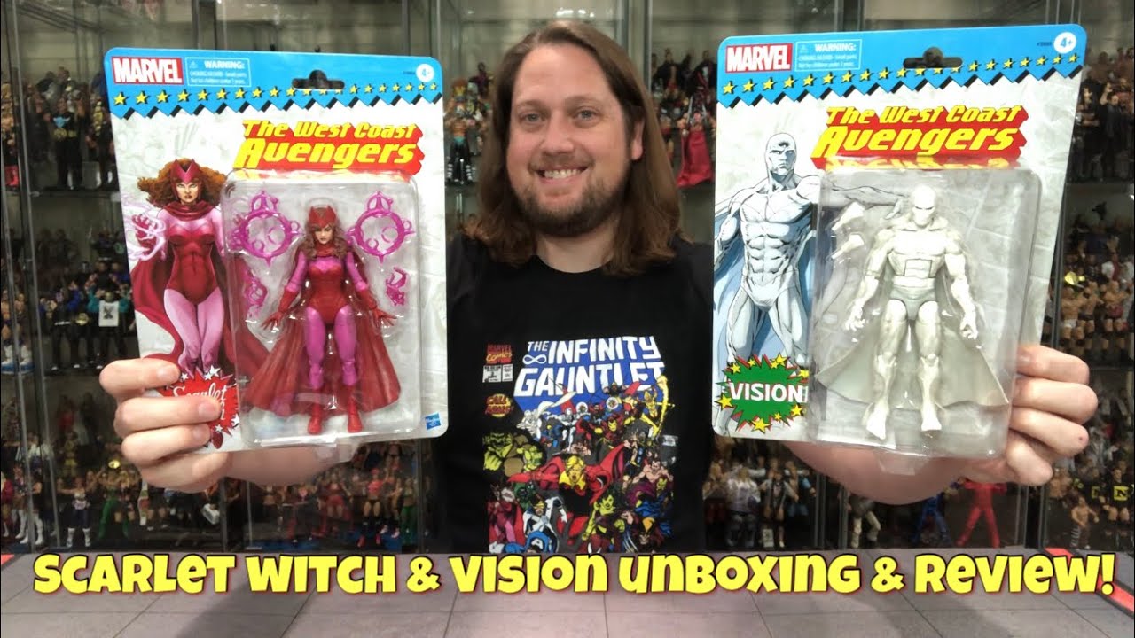Scarlet Witch & Vison West Coast Avengers Marvel Legends Unboxing & Review!
