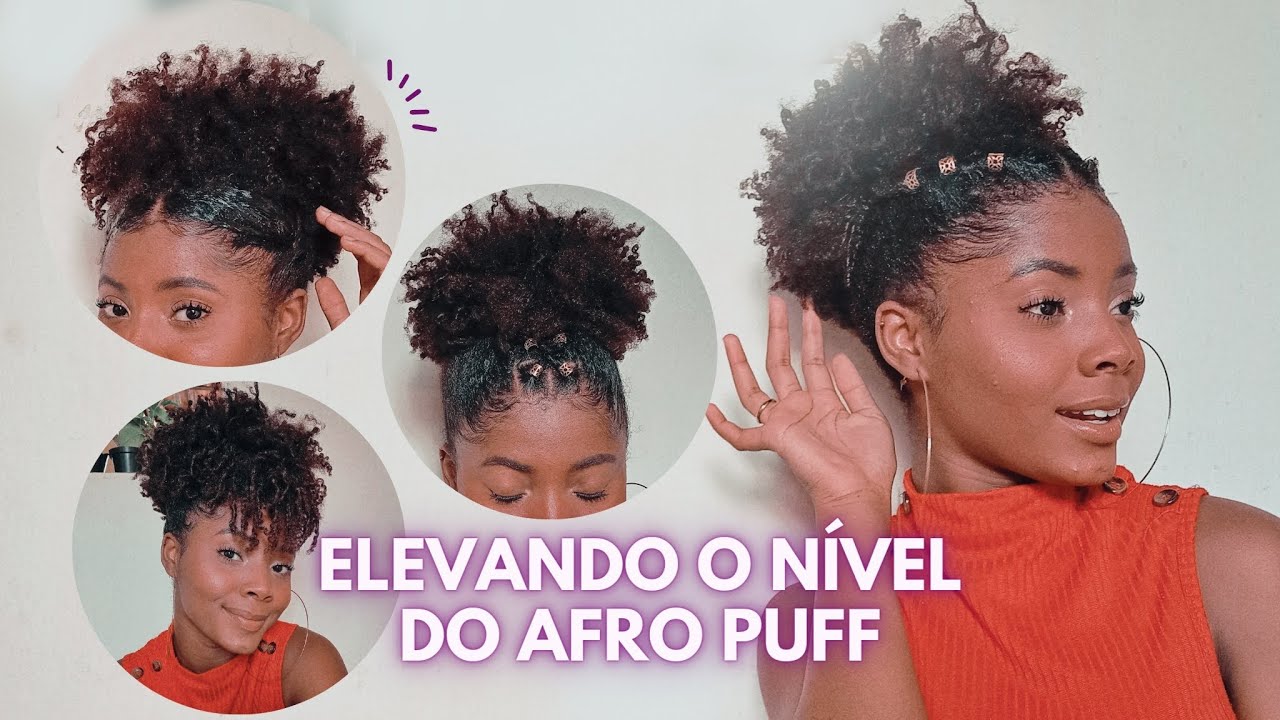 TUTORIAL: 5 penteados com afro puff | Crespo curto ✨