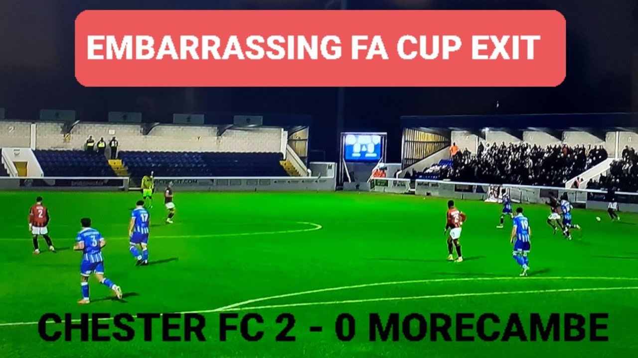 CHESTER FC 2 SHRIMPS 0 | NO SHOW at the Deva | Ash under pressure? #morecambefc #facup2025 