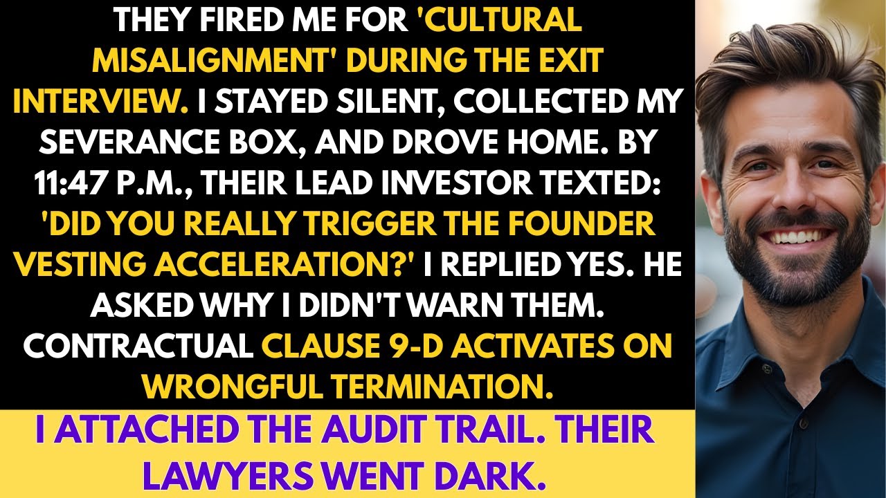 Fired for culture fit triggered vesting costing them sixty two million | CORPORATE REVENGE