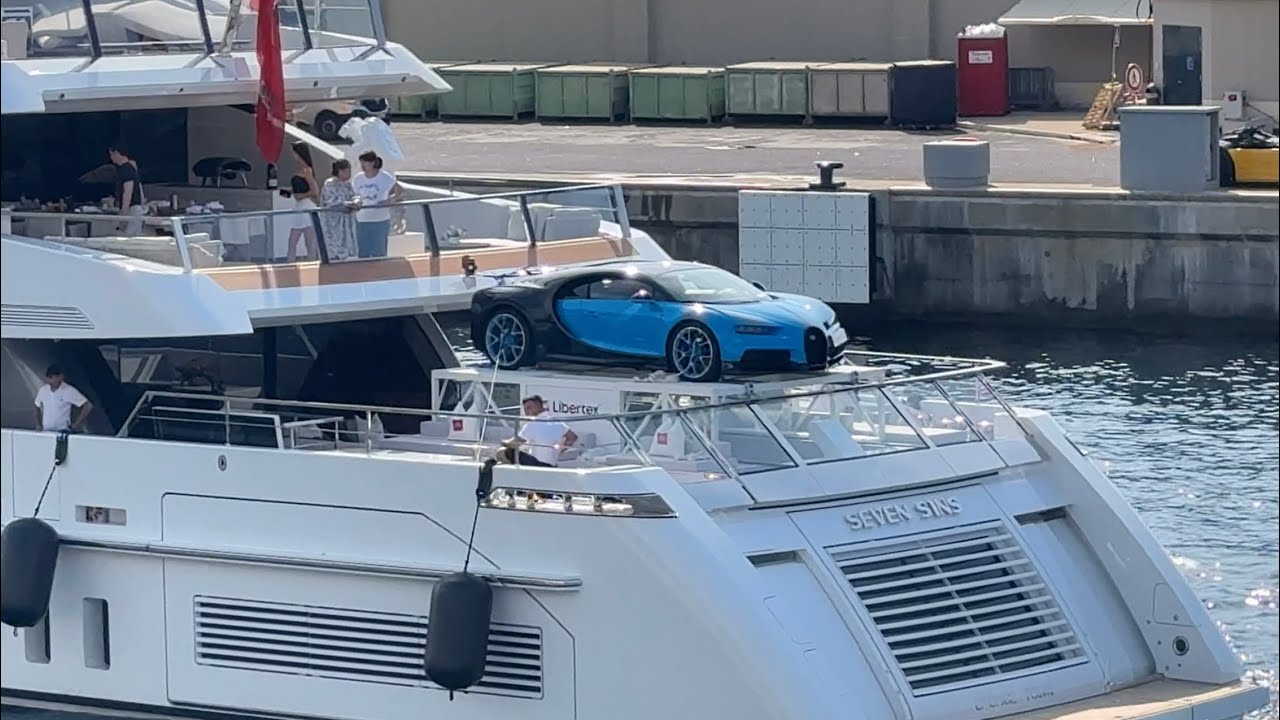 SUPERYACHTS LEAVING AT MONACO PORT HERCULES AFTER THE F1  GRAND PRIX 2024 @emman25MC