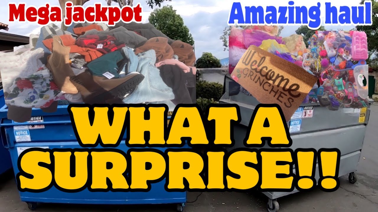 КАКОЙ СЮРПРИЗ!! ЭТИ МУСОРНЫЕ КОНТЕЙНЕРЫ ЗАГРУЖЕНЫ НОВОЙ ОДЕЖДОЙ И ИГРУШКАМИ #джекпот