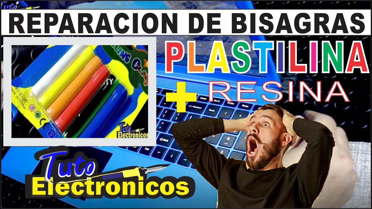¿BISAGRAS ROTA? 🤔REPARAMOS CON PLASTILINA Y RESINA LAS BISAGRAS DE MI LAPTOP 🤣REULTADO INCREIBLE