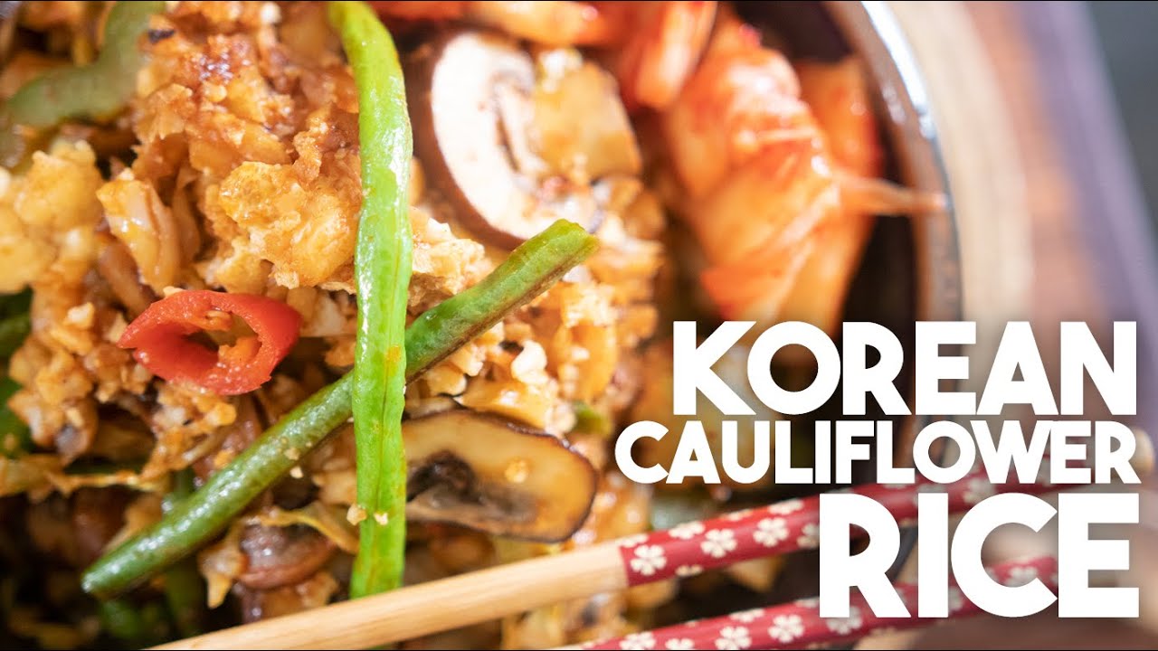 Korean Cauliflower Rice | Easy healthy recipe | Kravings
