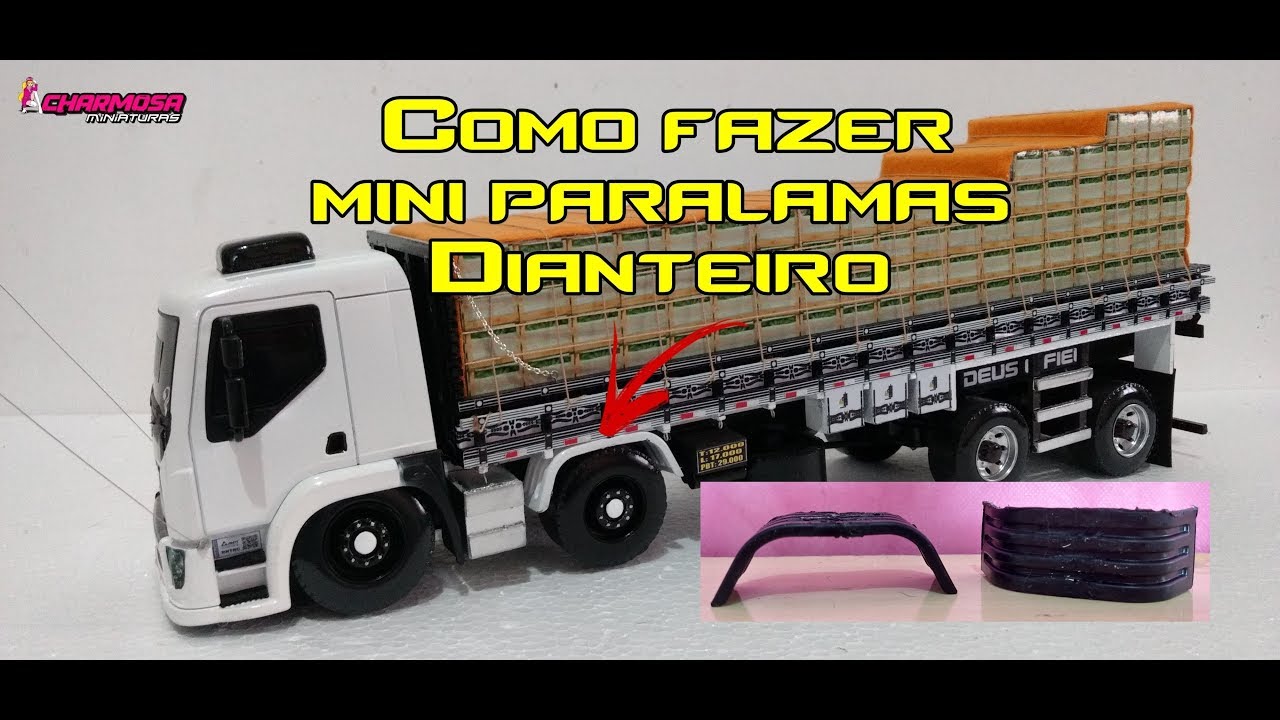 Como fazer paralamas dianteiro para Volvo VM bitruck - Charmosa Miniaturas