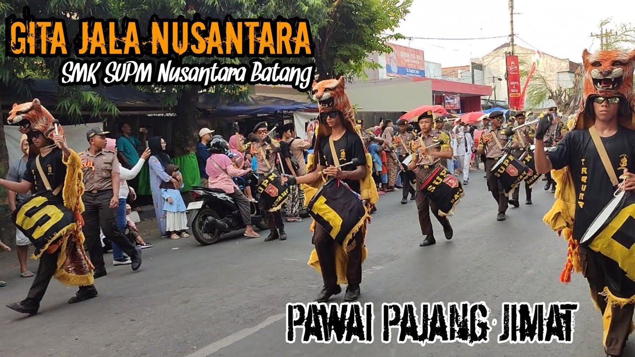 Drum Corps Gita Jala Nusantara SMK SUPM Nusantara Batang - Pawai Pajang Jimat Pekalongan 2023