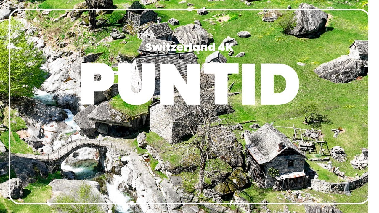 Puntid & Foroglio Waterfall &ndash; Hidden Paradise in Val Caln&egrave;gia, Switzerland [4K Drone]
