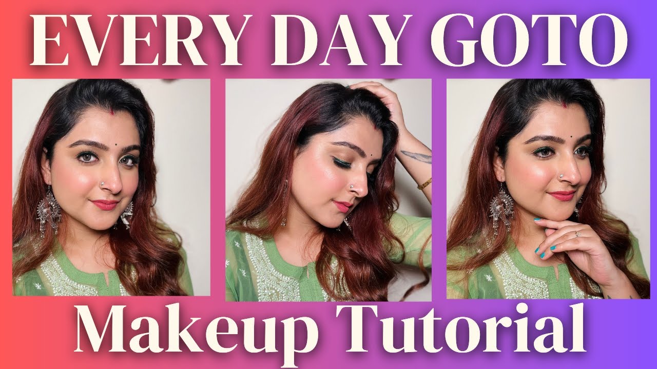 #1  ❤️👄 Every Day Goto Makeup Look Tutorial Within Budget 💅 #makeuptutorial #subhagata #dailymakeup