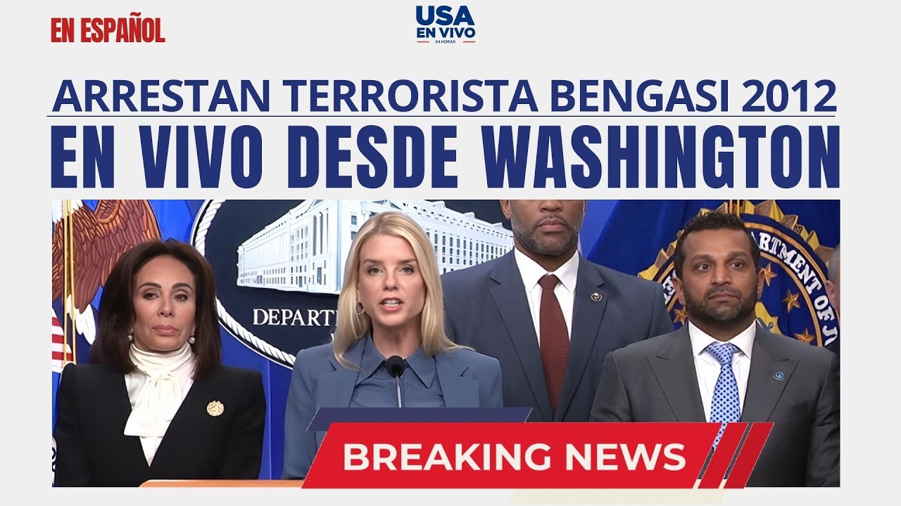 🔴 EN VIVO Fiscal general Pam Bondi y el director del FBI Kash Patel hacen un anuncio | USA EN VIVO 🔴