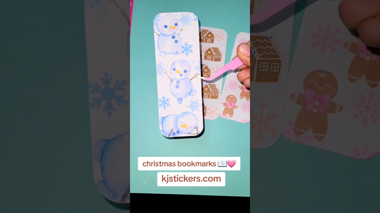 follow for more content 🩷 #christmasbookmarks #bookmarks #smallbusiness