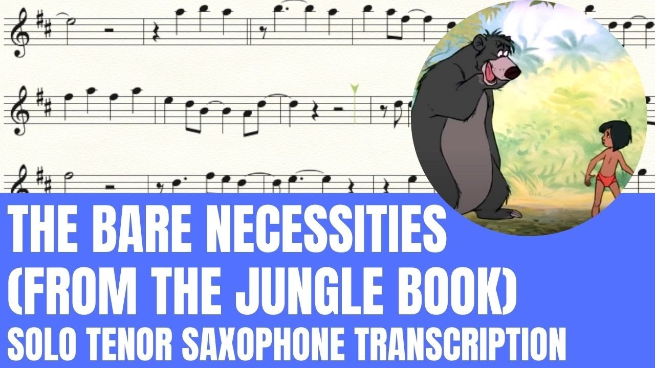 The Bare Necessities (from The Jungle Book) - Solo Soprano Sax / Tenor Sax / Trumpet Sheet Music