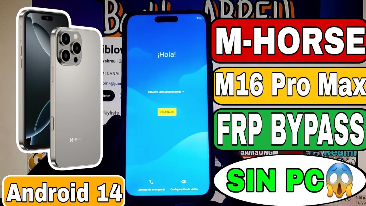M-Horse M16 Pro Max Frp Bypaas | Android 14 | M Horse M 16pro Max Eliminar Cuenta Google | SIN PC🤩