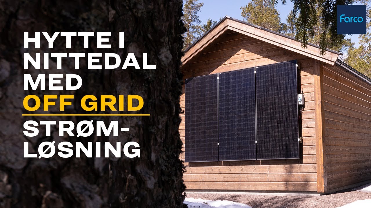 Hytte i Nittedal valgte off-grid strømløsning