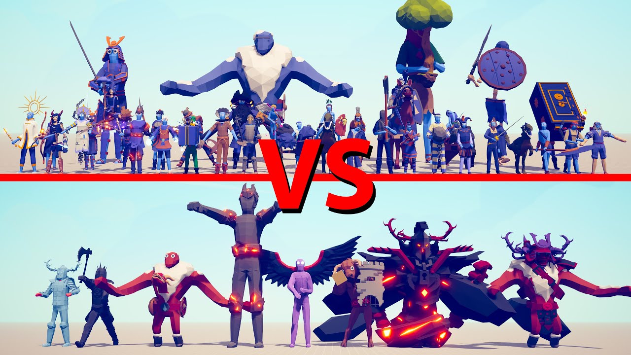 SECRET Team vs GIANTS Team - Totally Accurate Battle Simulator TABS
