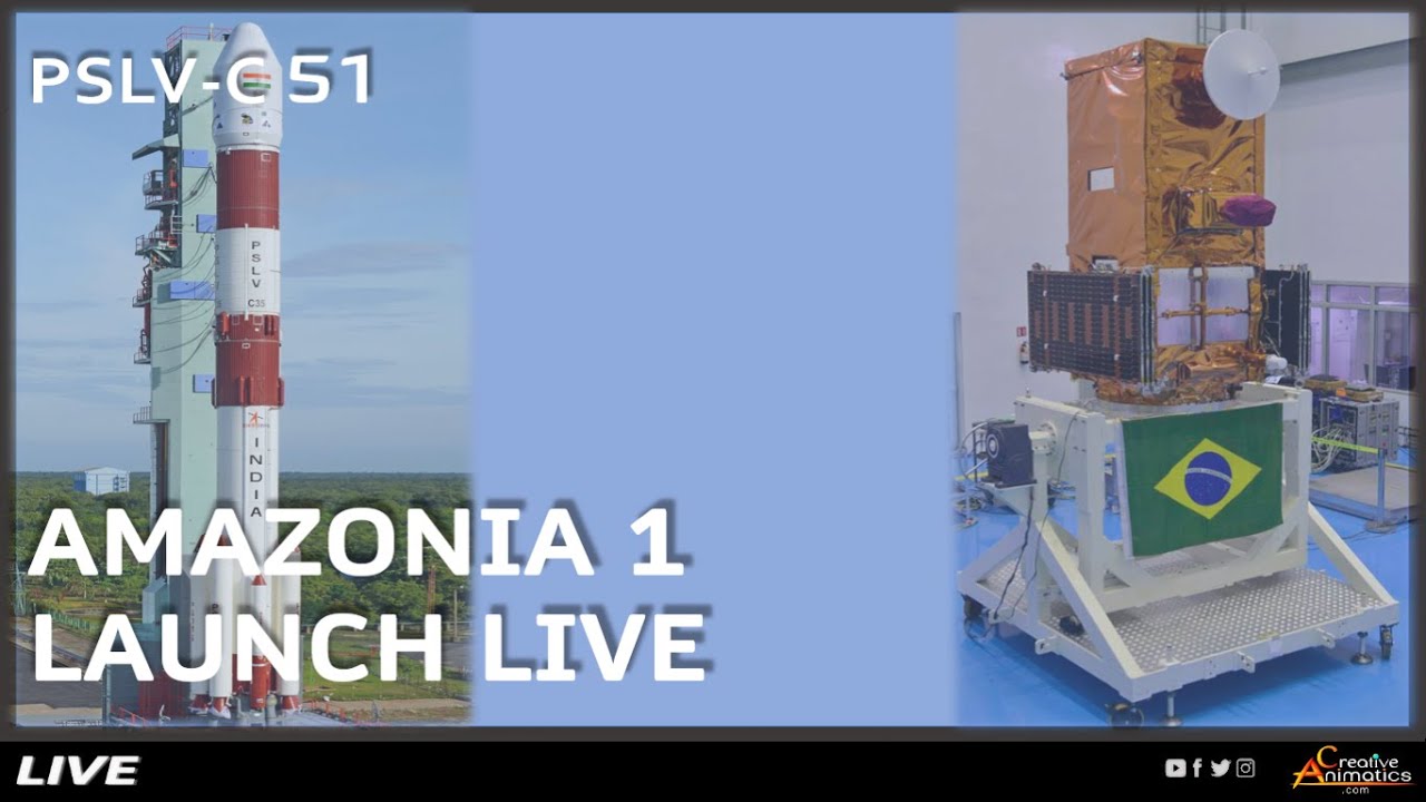 PSLV C51 Amazonia 1 Launch LIVE | ISRO | CreativeAnimatics