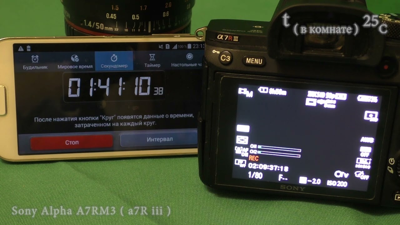Проверка на перегрев Sony Alpha ilce A7RM3 - a7R iii