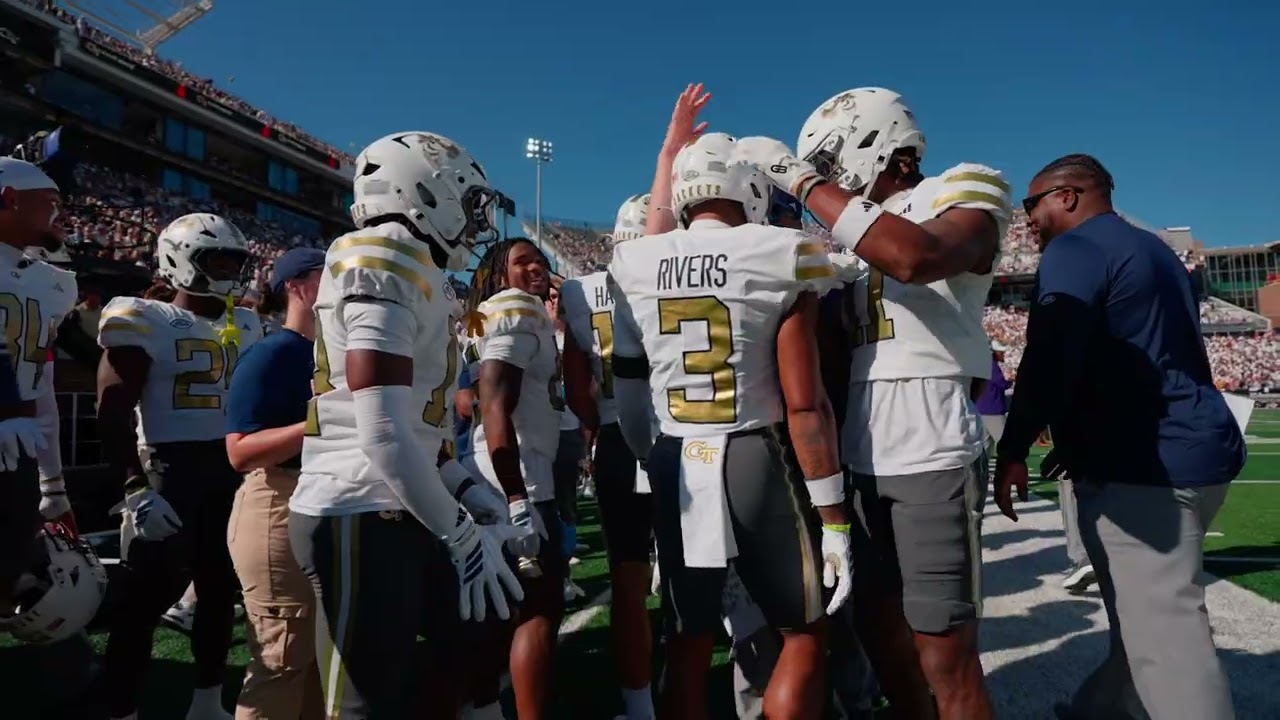 Rewind it. Georgia Tech victory over Virgina Tech on The Flats  ⏪