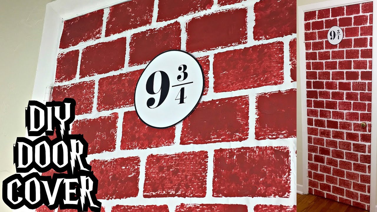 DIY Platform 9 3/4 door cover (Harry Potter)