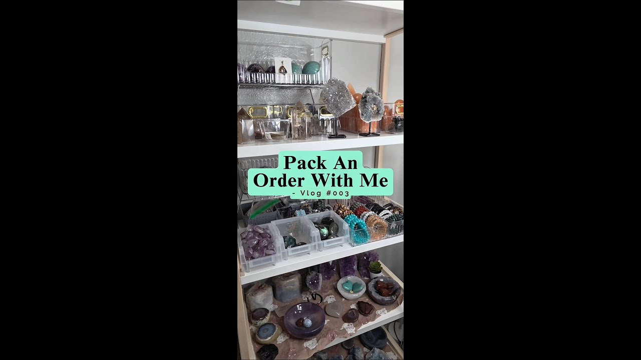✨Pack A New Order With Me! Order# 003✨#packanorderwithme #packingorders #citrinebracelet #mossagate