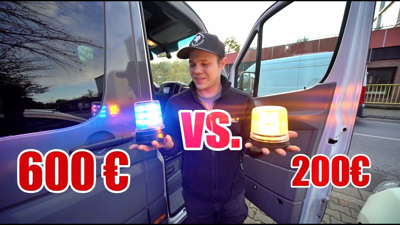 BILLIG vs.TEUER 😳  - blau / gelb Kennleuchte 🚨🔥| ItsMarvin