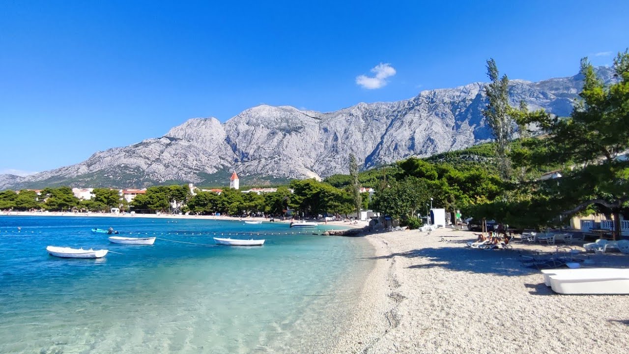 Beach Promajna spacer po Promajnie Tour Promajna wrzesień September Riwiera Makarska vlog test