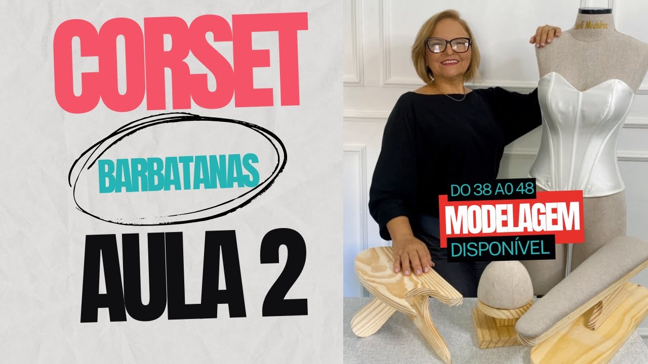 DIY COSTURA DO CORSET - Faça você mesmo I Tutorial de costura de espartilho I Barbatanas + Molde