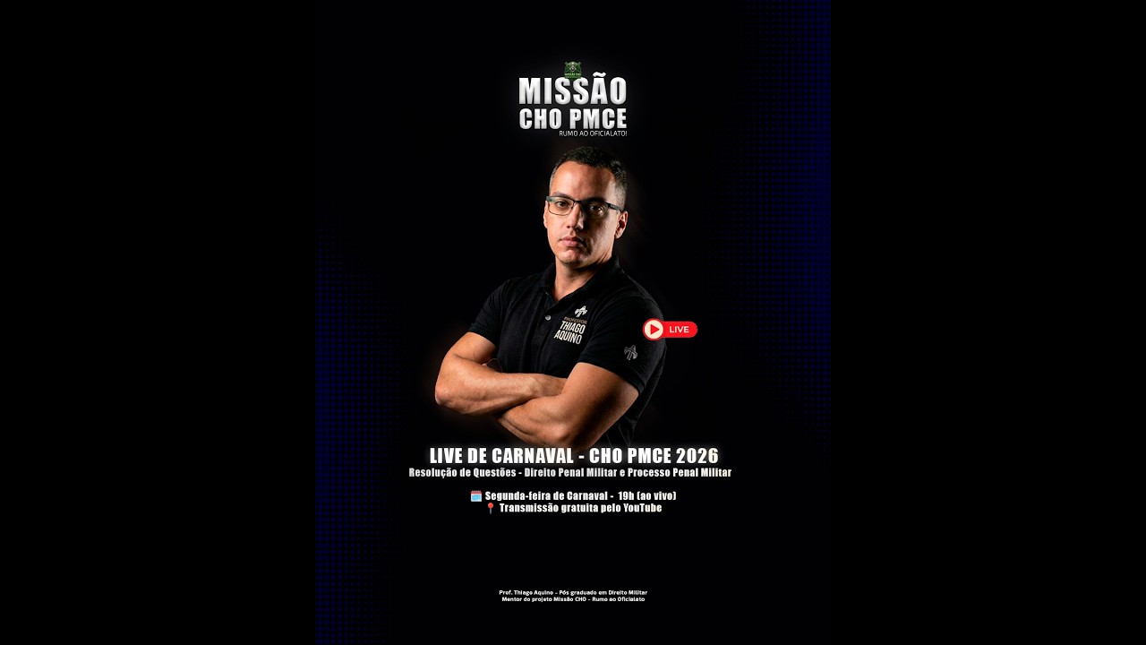 Missão CHO PMCE - Rumo ao Oficialato - Resolução de Questões