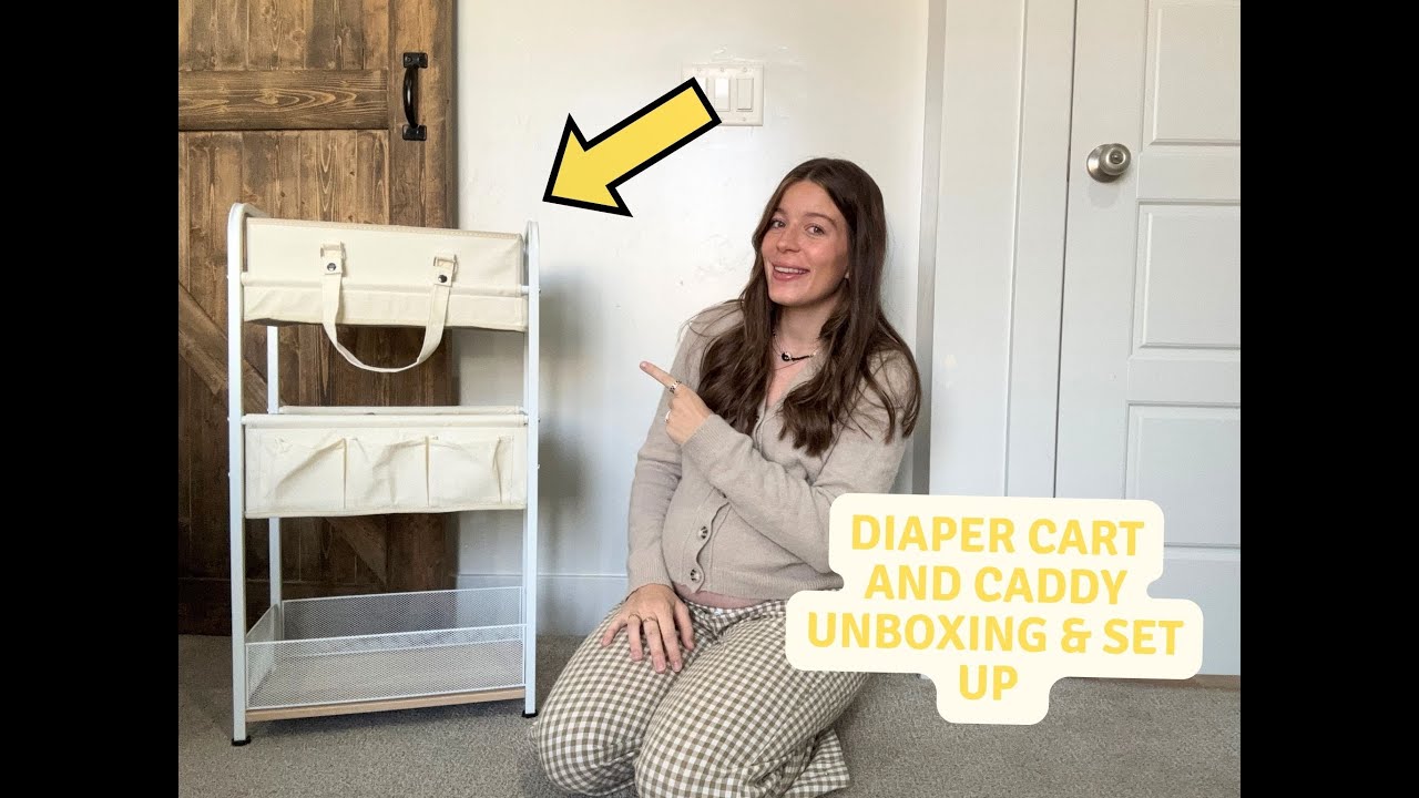 Diaper Cart & Caddy Unboxing + Setup | Is This Worth It for a Nursery? 👶🧺
