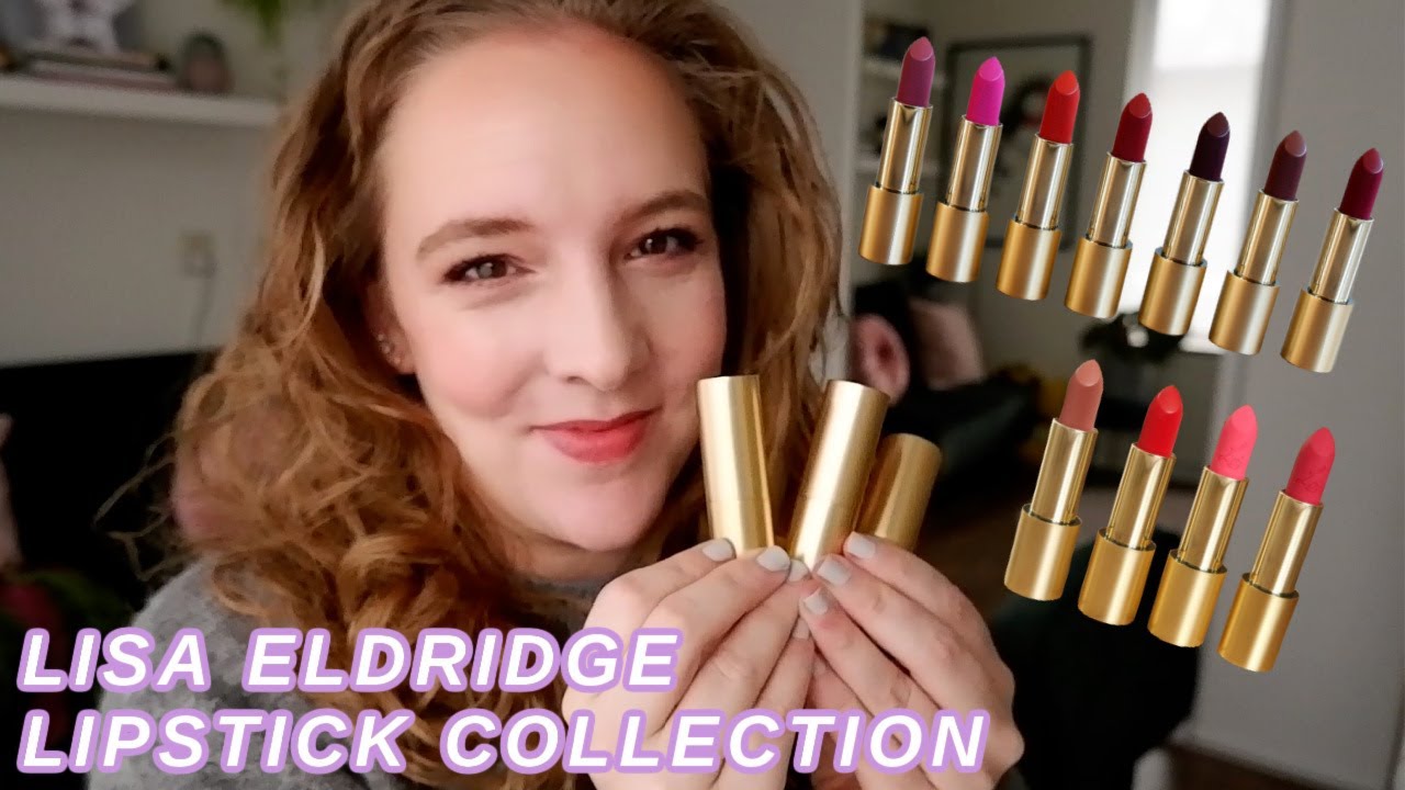 LISA ELDRIDGE LIPSTICK COLLECTION // All 11 lipsticks including swatches & lipswatches