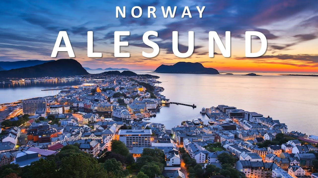 Alesund, Norway by Drone Footage